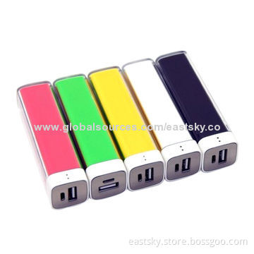 2200mAh lipstick power bank, various colors availableNew